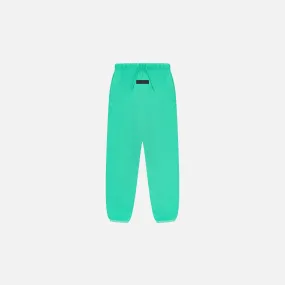 KIDS ESSENTIAL SWEATPANTS - MINT LEAF