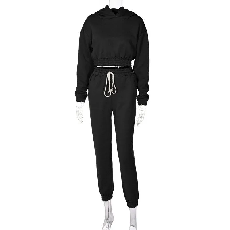 KittenAlarm - Mojoyce New Oversized Hoodie And Pants Set For Women Hooded Sporty Leggings Matching Tracksuit Two Piece Sets Womens Outfits