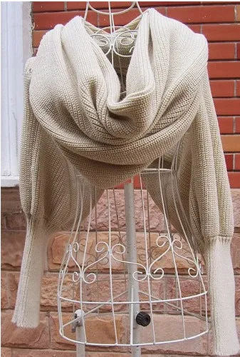 Ladie's Wool Sweater Scarf