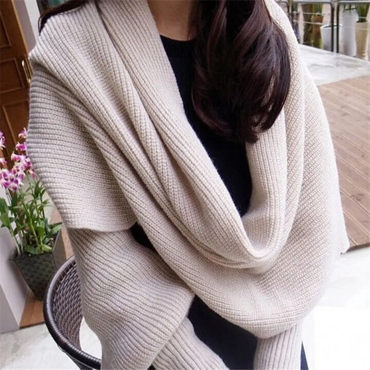 Ladie's Wool Sweater Scarf