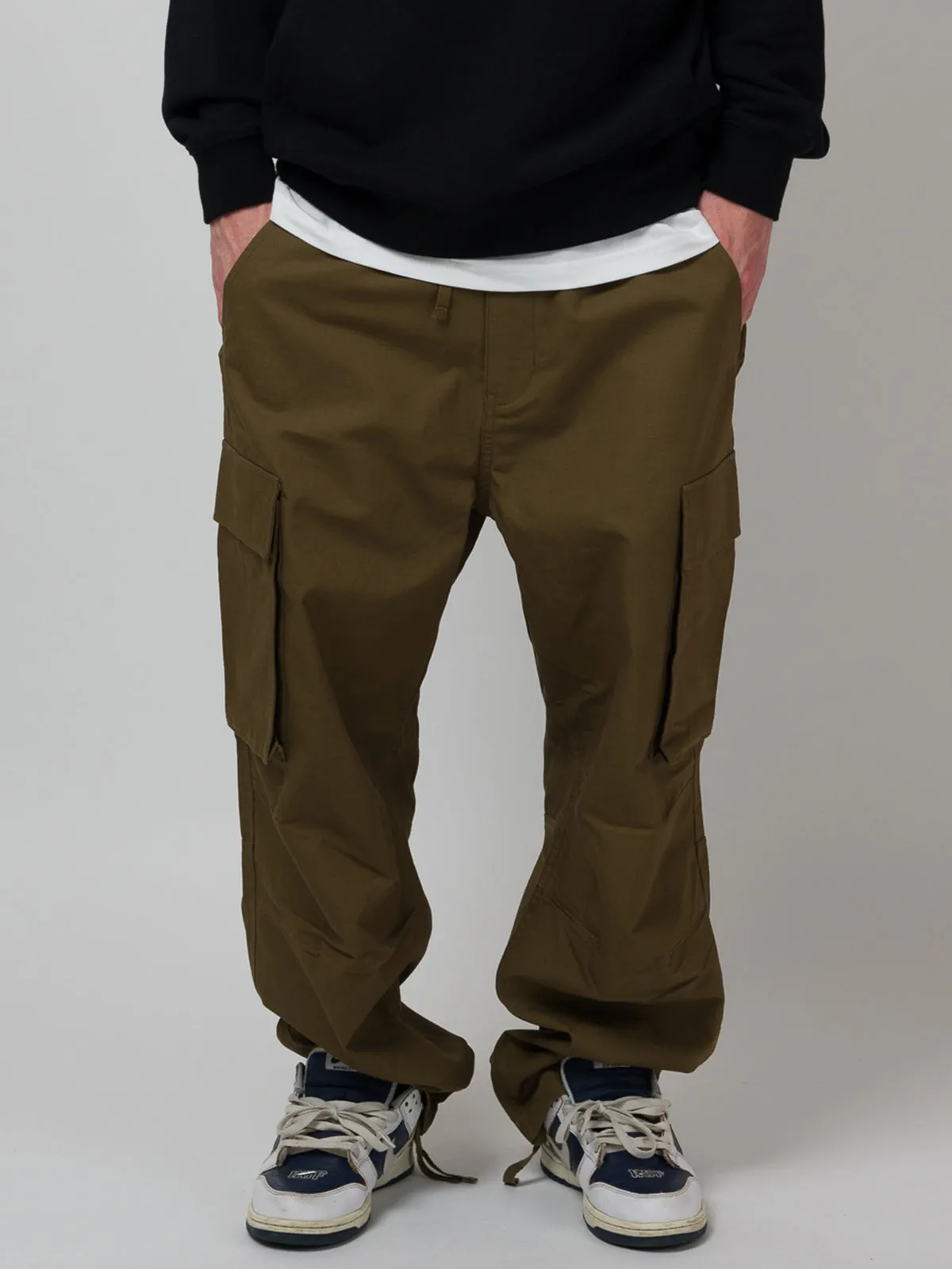 LOVIAH RIPSTOP CARGO PANTS DARK GREEN