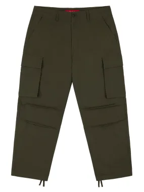 LOVIAH RIPSTOP CARGO PANTS DARK GREEN