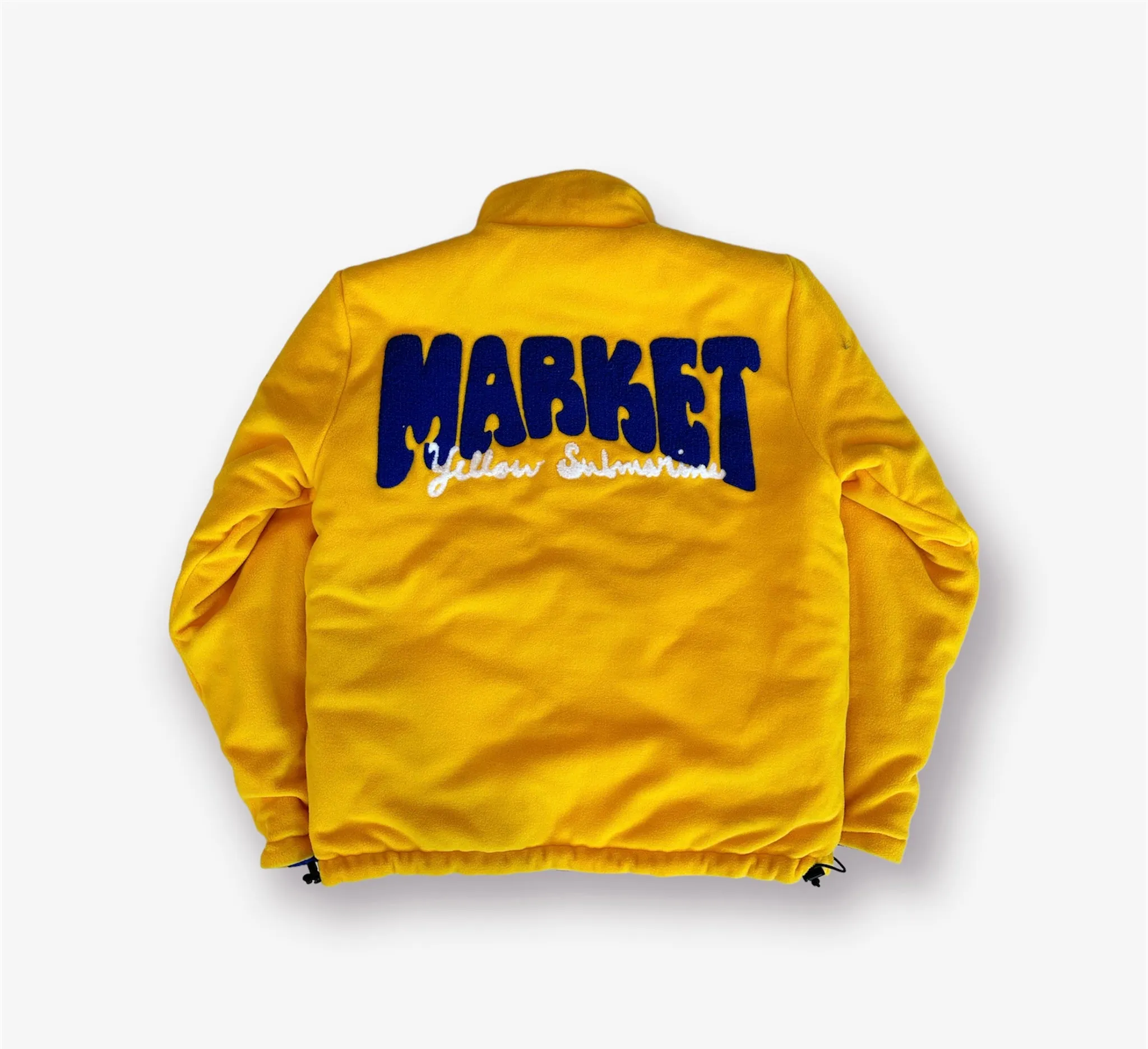 Market YELLOW SUBMARINE REVERSIBLE AOP NYLON PUFFER JACKET Blue Yellow