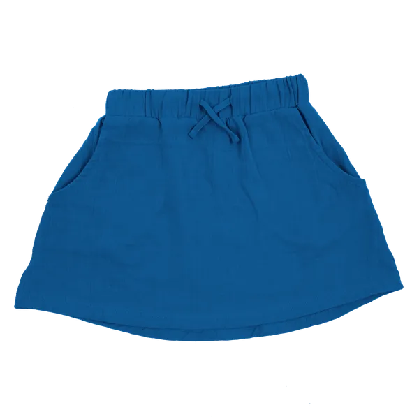 Maxomorra Blue Muslin Skirt