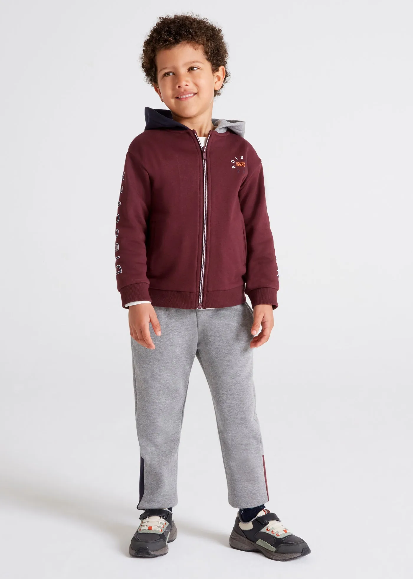 Mayoral 4844-015 Kids Boy Tracksuit Jacket(Hood) with 2 Pants Set