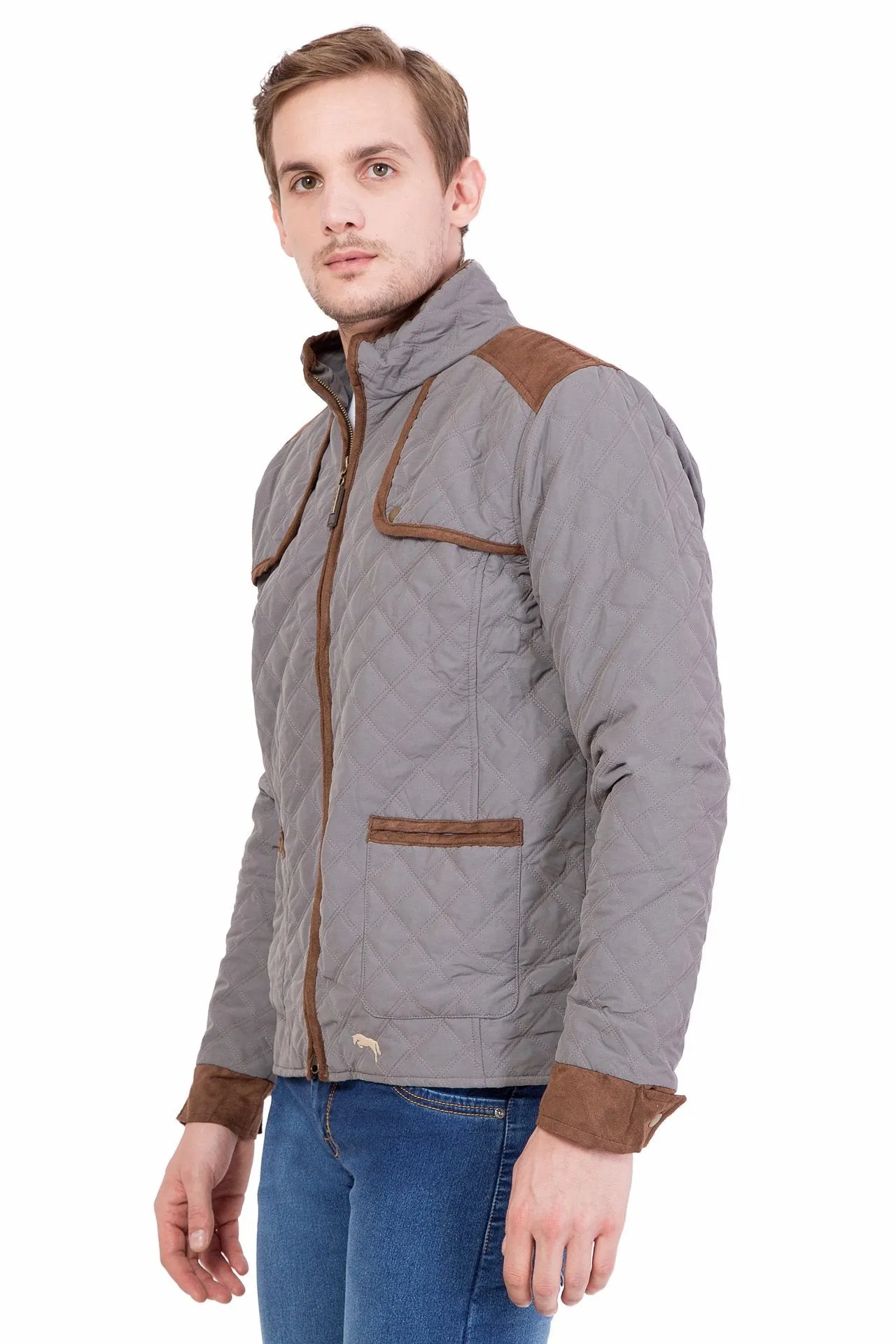 Men Full Sleeve Polyester Zipper Jacket