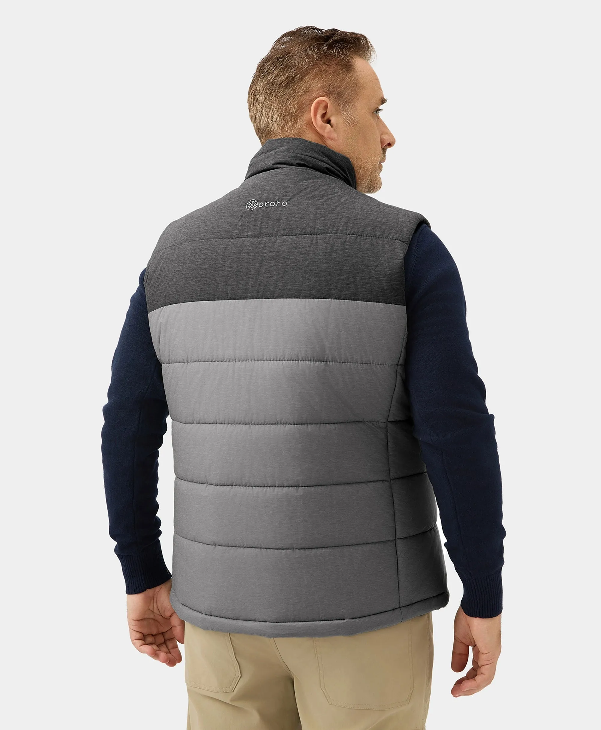 Men's Classic Heated Vest - Flecking Grey