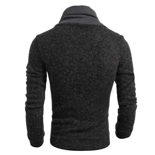 Mens Hoodie Color Stitching Pullover Winter Sportswear Long Sleeve Sweater Casual Shirt