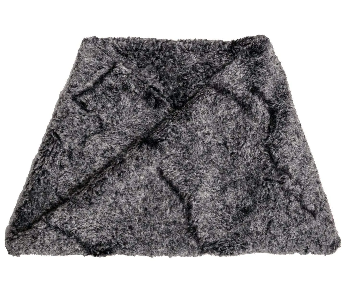 Men's Neck Warmer - Luxury Faux Fur in Nimbus