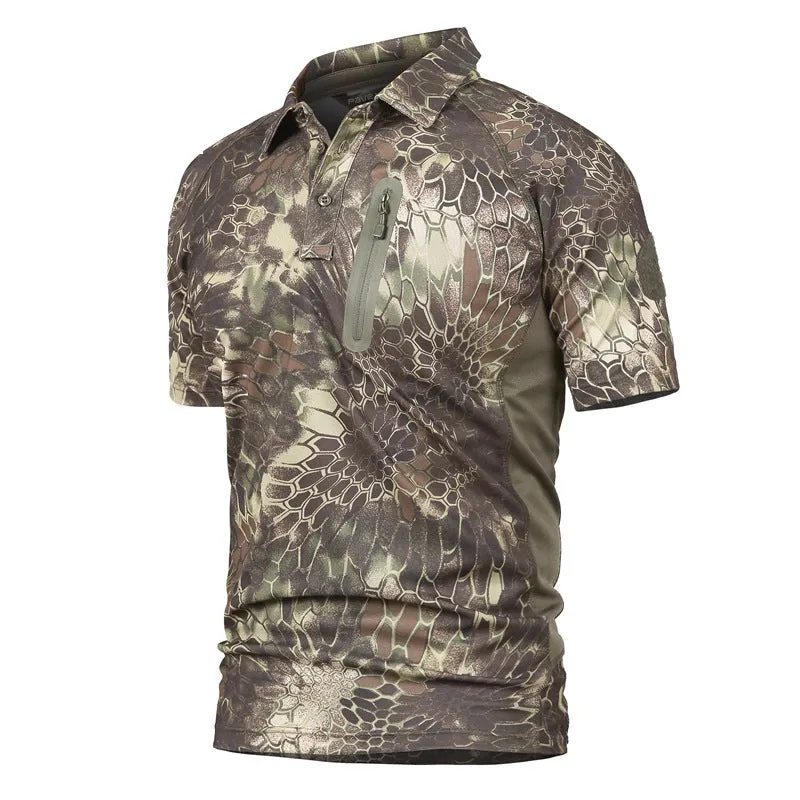 Men's Short Sleeve Quick Dry Battle Top Army green