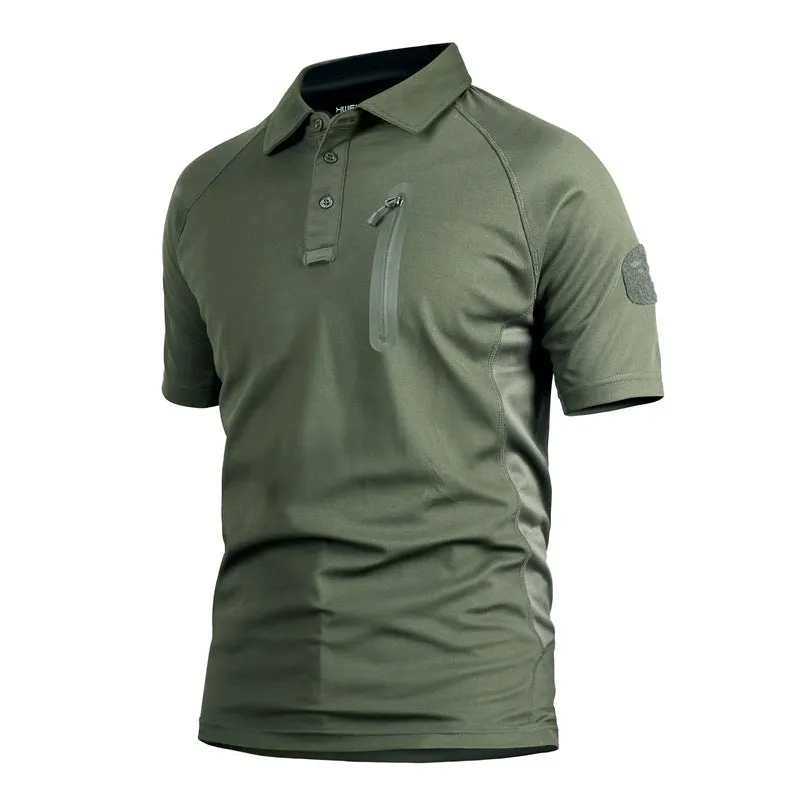 Men's Short Sleeve Quick Dry Battle Top kahki