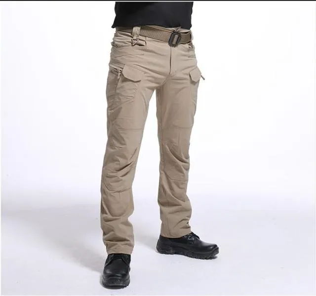 Men's Tactical Pants Multi Pocket Elastic Waist Military Trousers Male Casual Cargo Pants Men Clothing Slim Fit 5XL Sweatpants