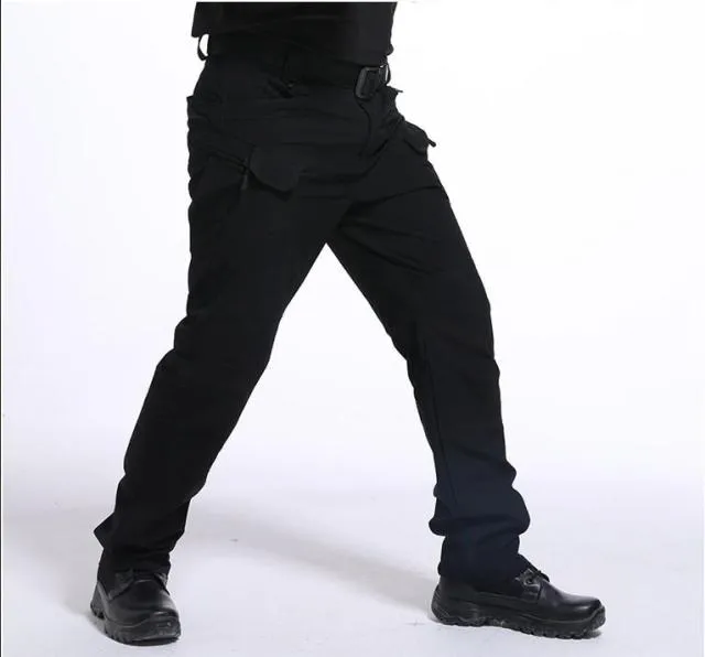 Men's Tactical Pants Multi Pocket Elastic Waist Military Trousers Male Casual Cargo Pants Men Clothing Slim Fit 5XL Sweatpants