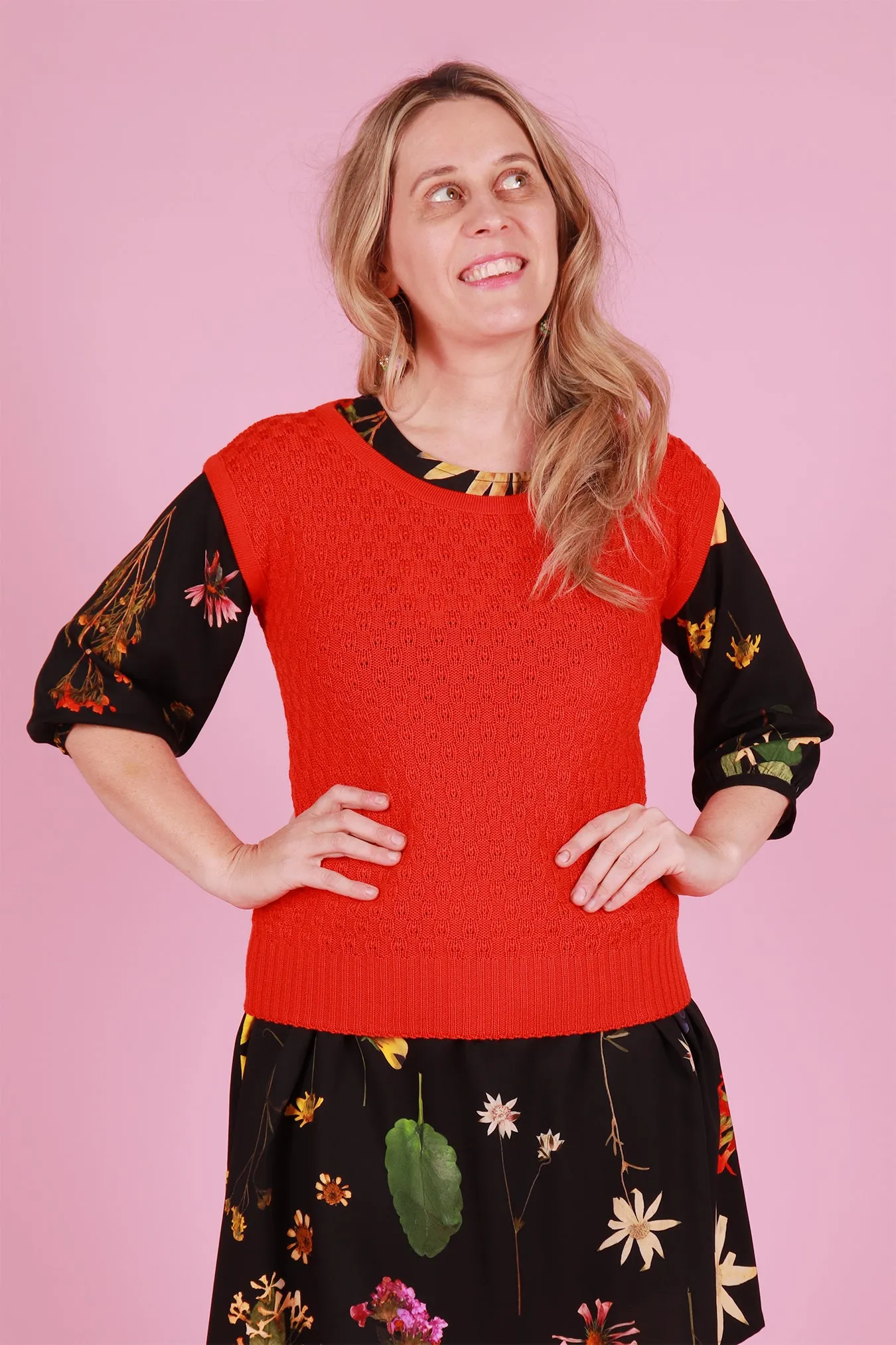 Michelle Knit Top Chili