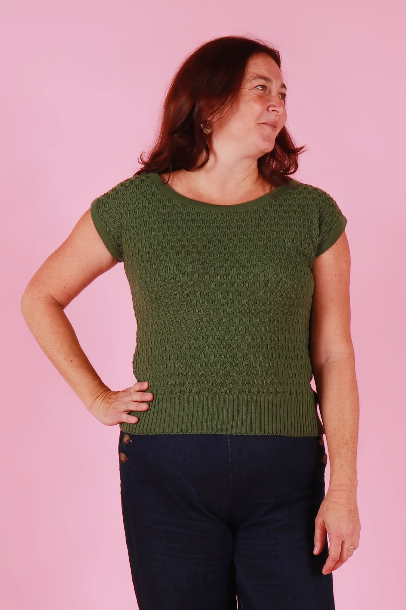 Michelle Knit Top Pickle