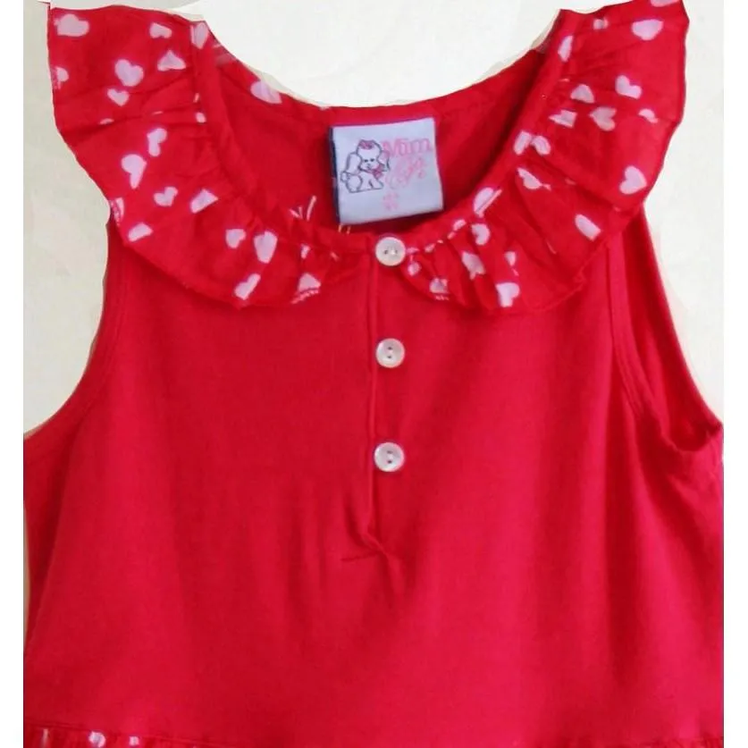 Mim Pi Girls Heart Print Dress