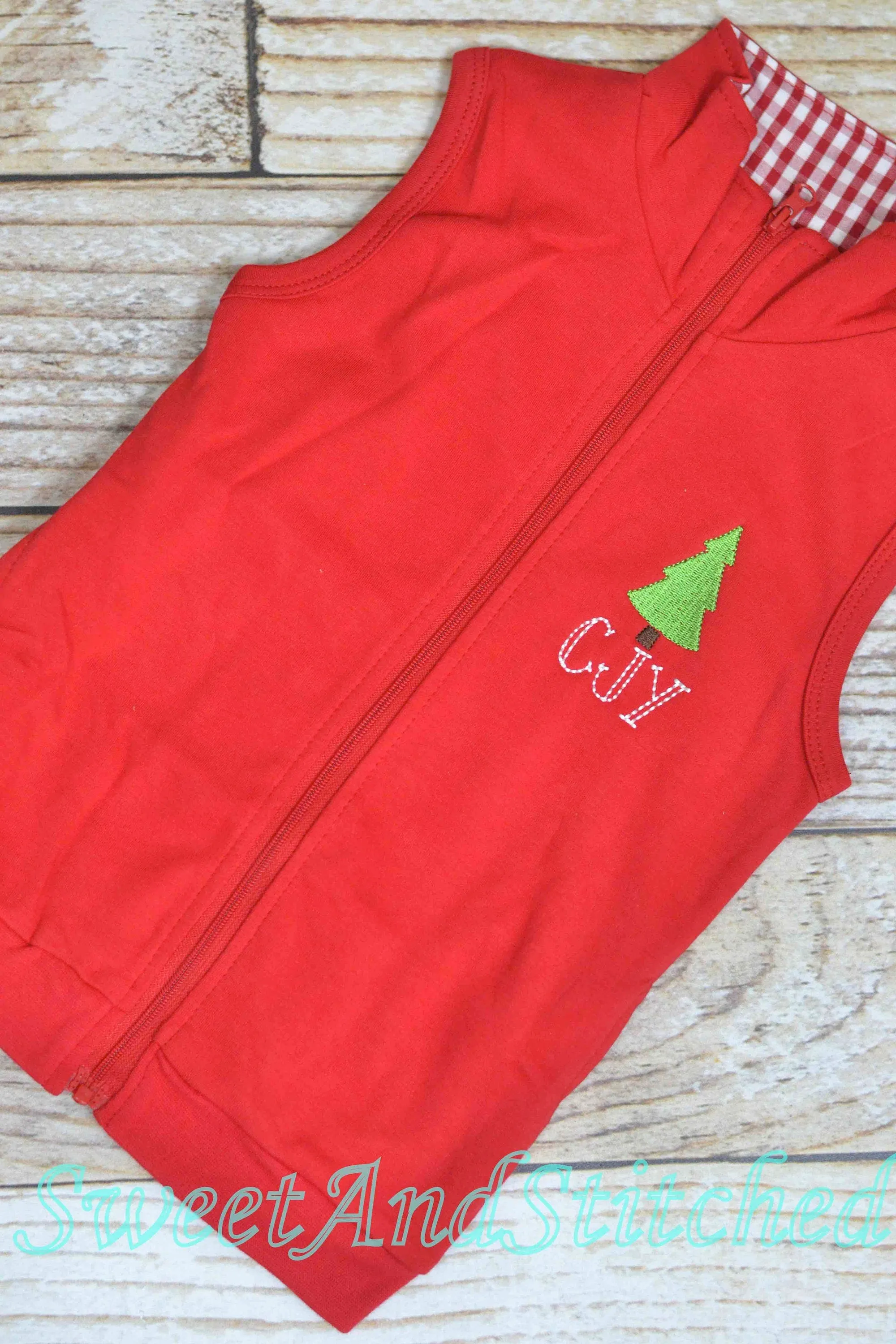 Monogrammed Boys Christmas vest, Monogrammed Christmas outfit for boys, Monogrammed toddler vest - Boys Christmas sweater