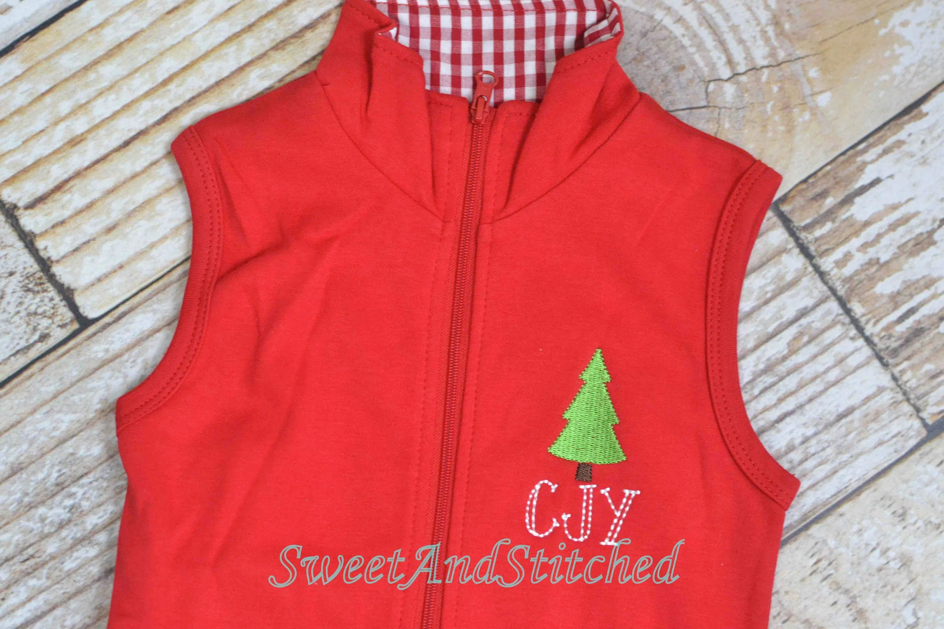 Monogrammed Boys Christmas vest, Monogrammed Christmas outfit for boys, Monogrammed toddler vest - Boys Christmas sweater