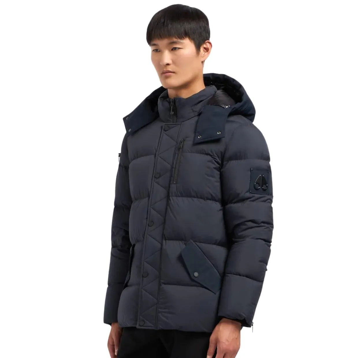 Moose Knuckle Everest 3Q Navy Puffer Jacket