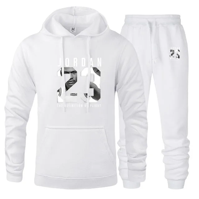 New Men Hoodies Suit Jordan 23 Tracksuit Sweatshirt Suit Fleece Hoodie Sweat pants Jogging Homme Pullover 3XL Sporting Suit Male