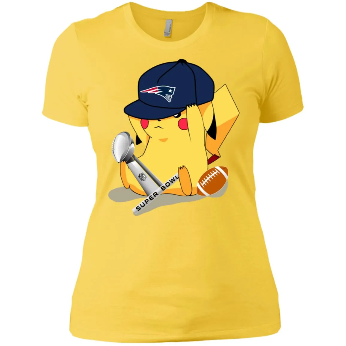 Nfl - New England Patriots Pikachu Super Bowl 2019 Football Women Cotton T-Shirt