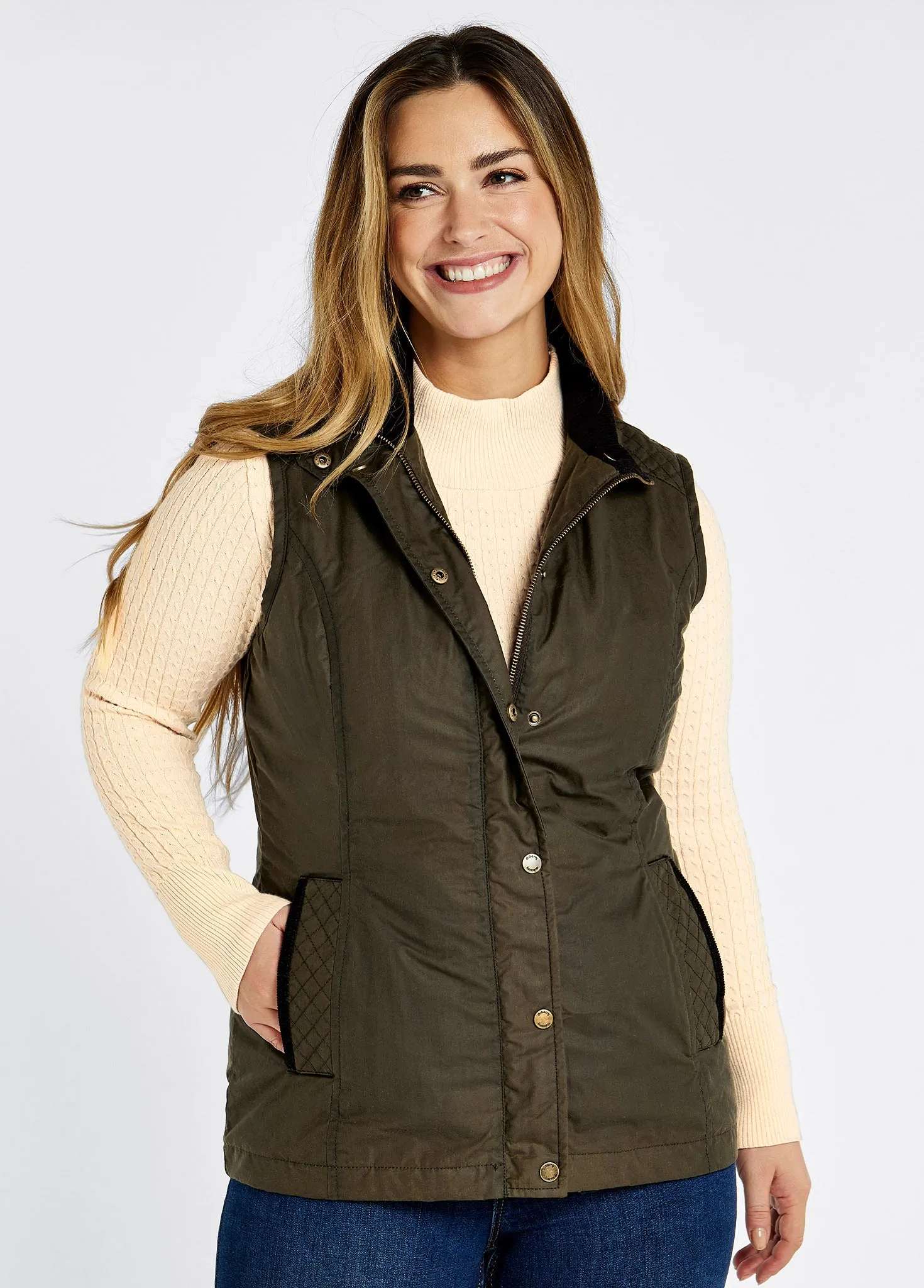 Pakenham Wax Gilet - Pine