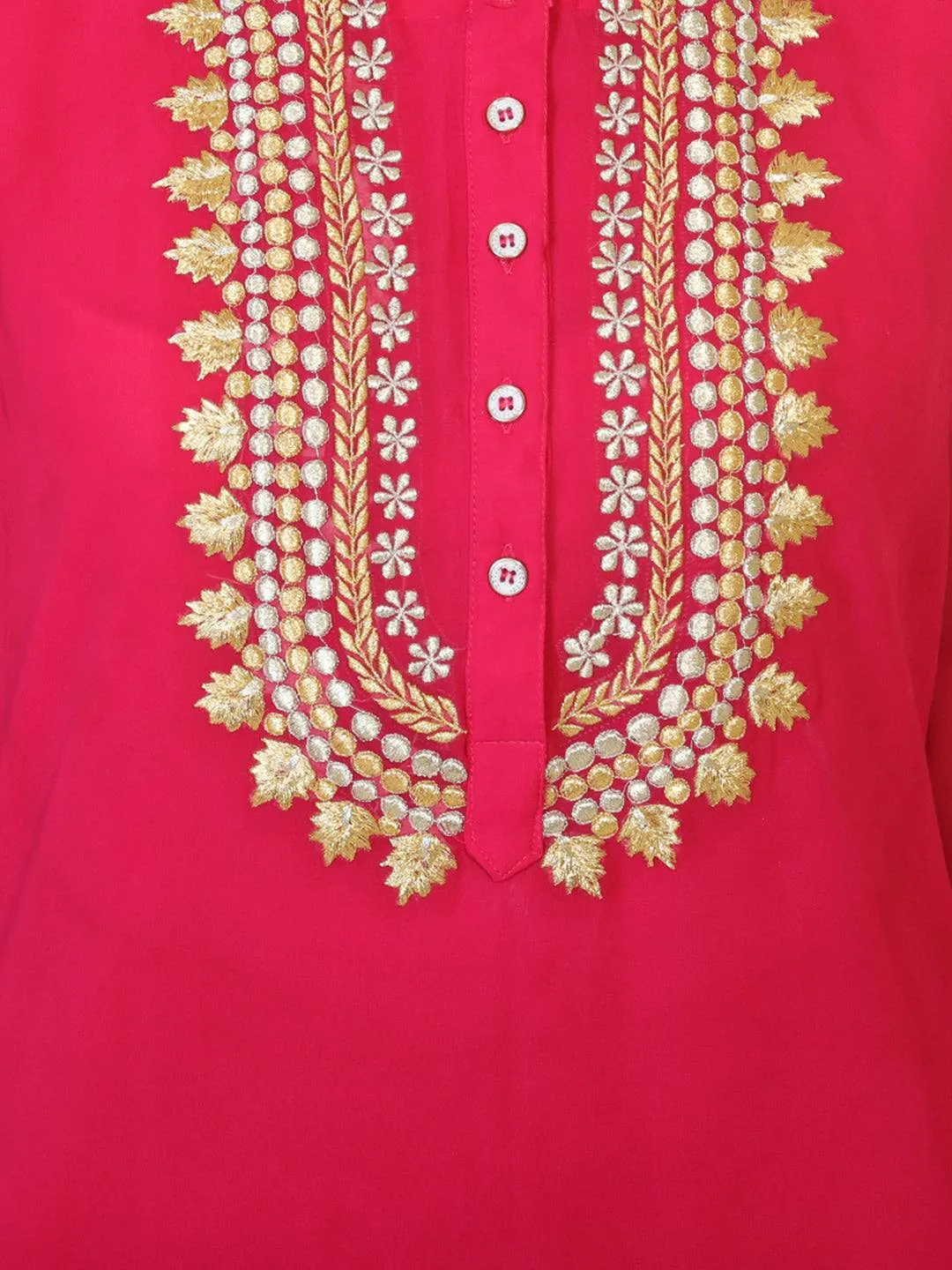 Party Wear Georgette Zari Embroidered Tunic / Kurti