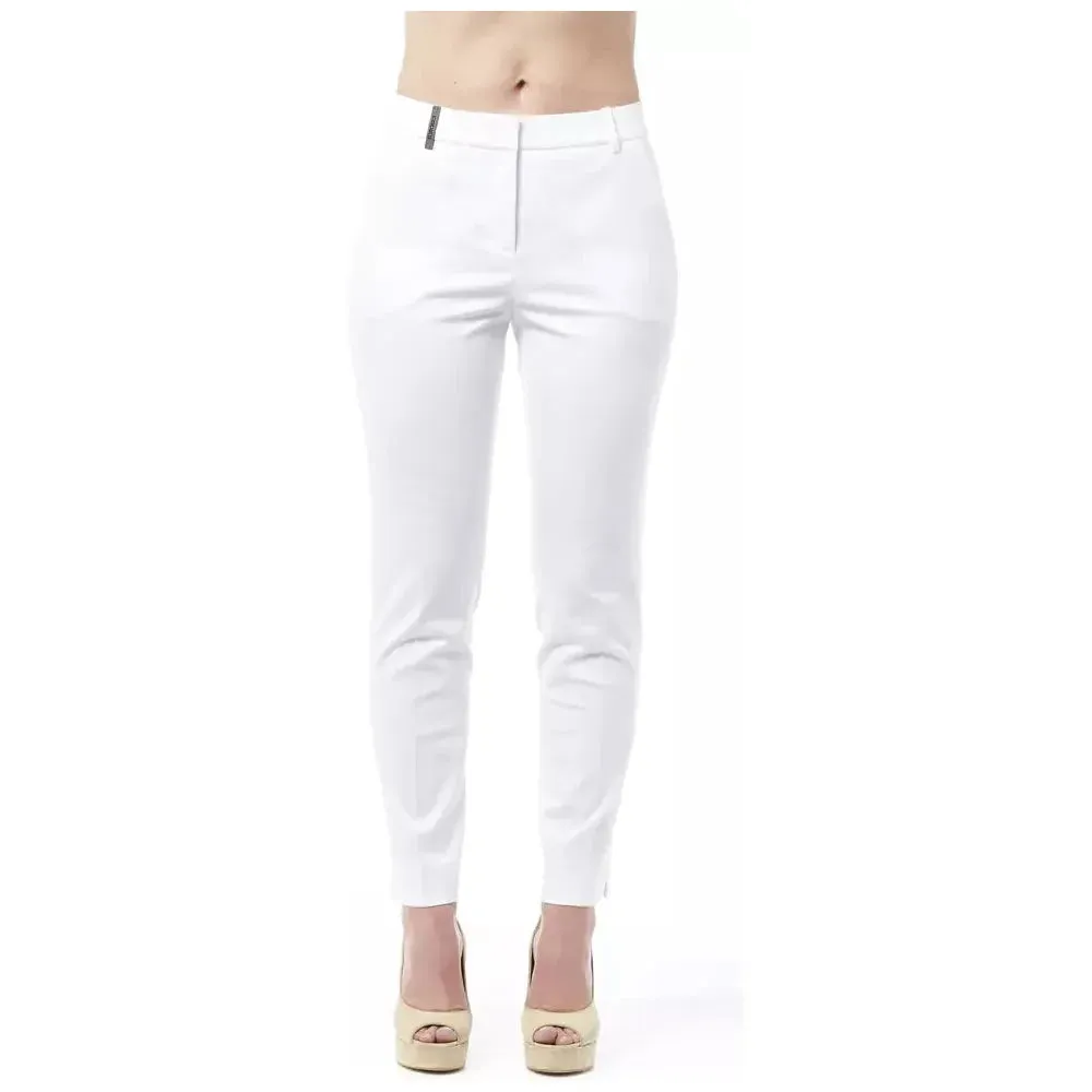 Peserico Chic High Waist Cigarette Leg Trousers