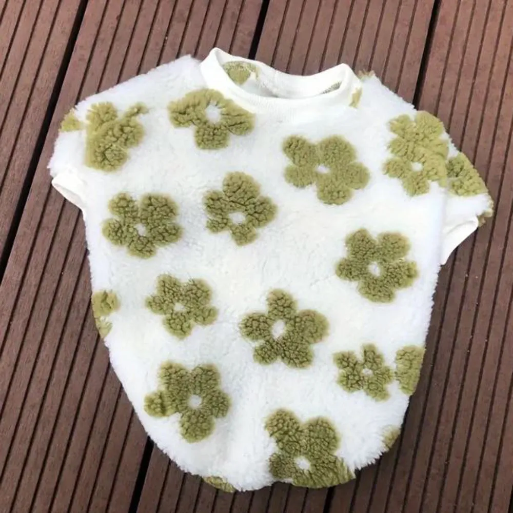 PetalPup Flower Bloom Frenchie Sweater Stylish Pet Apparel