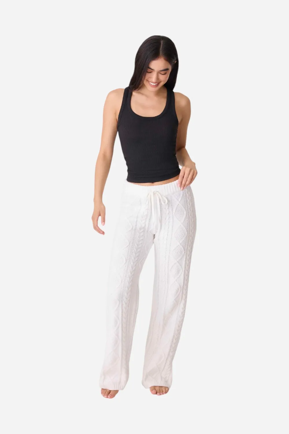 PJ Salvage Pant Cable Crew Ivory