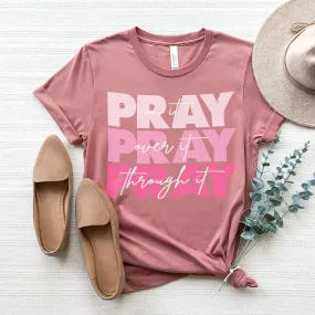 Pray On It Tee - Pink