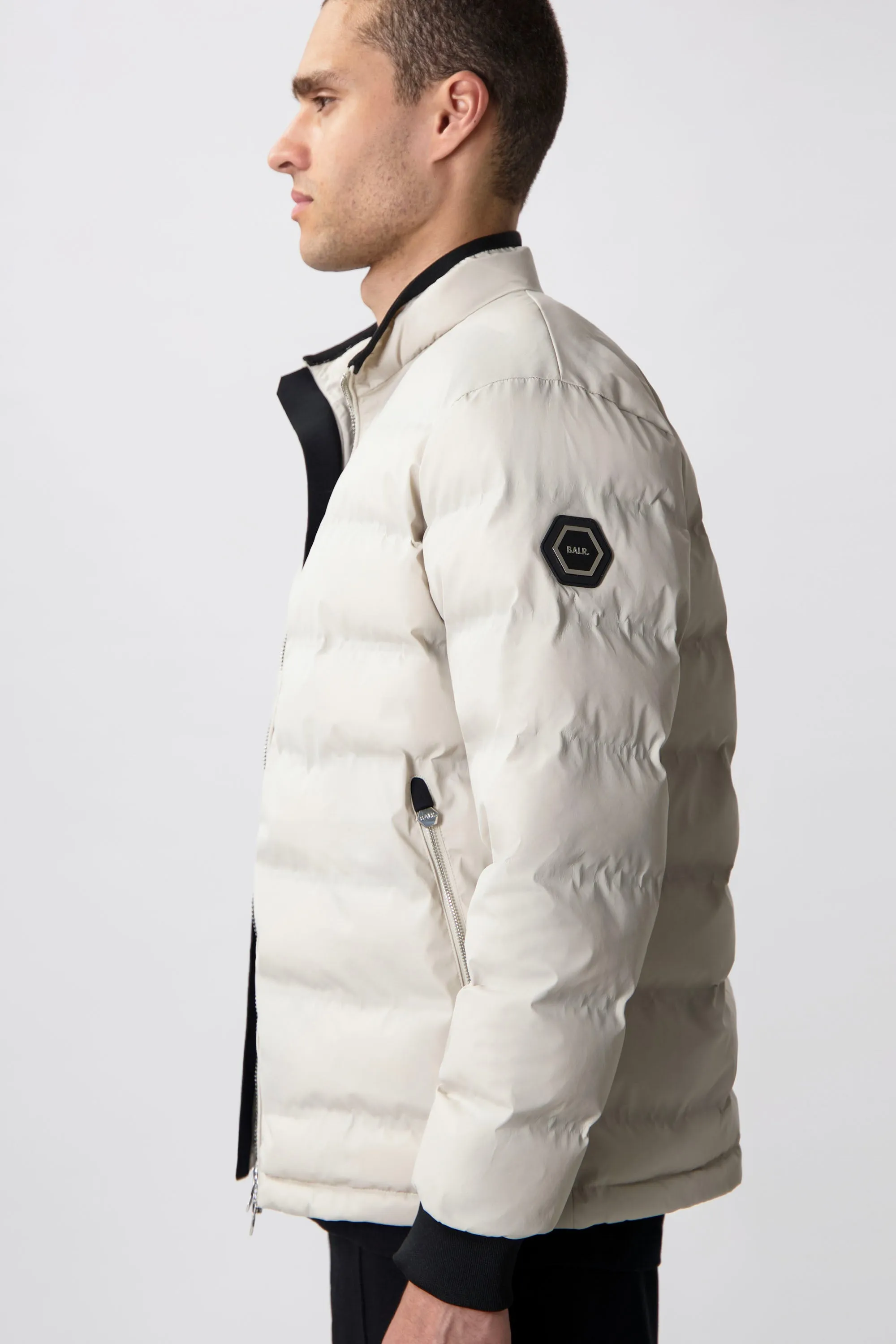 Q-Series Regular Fit Puffer Jacket Silver Lining