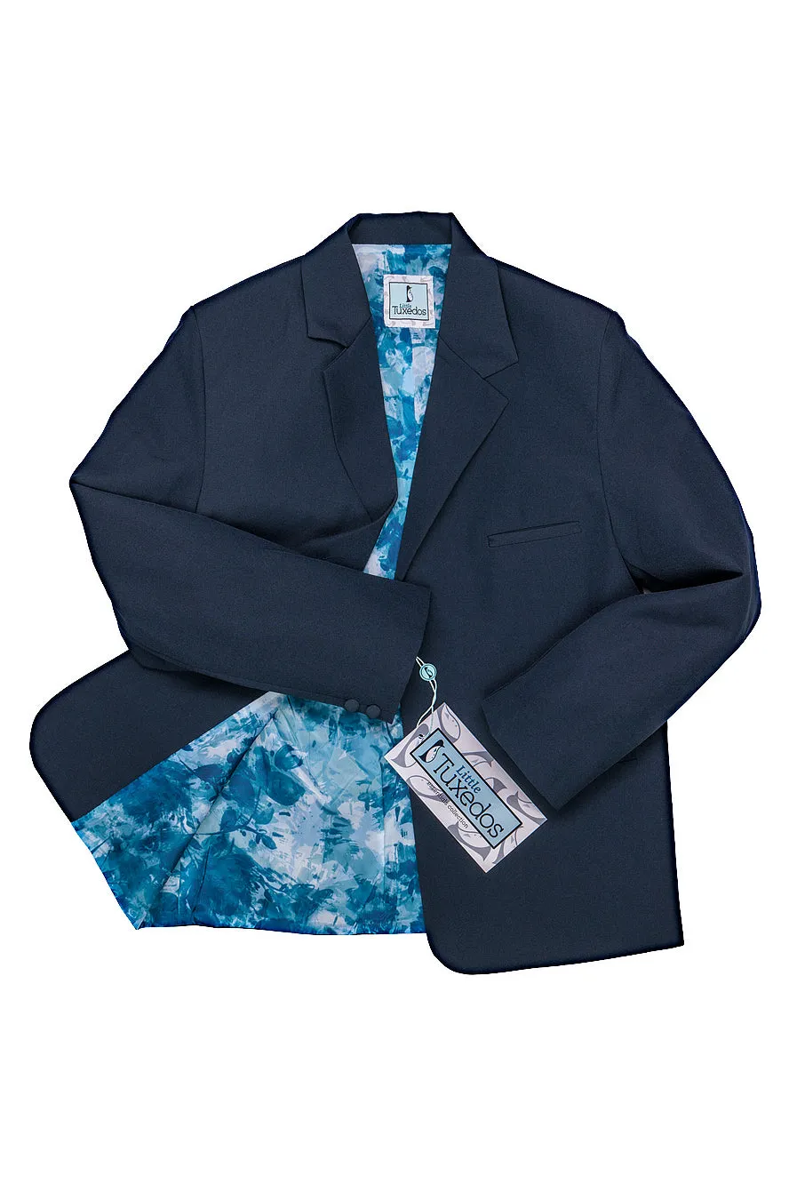 "Mason" Kids Navy Suit (5-Piece Set)