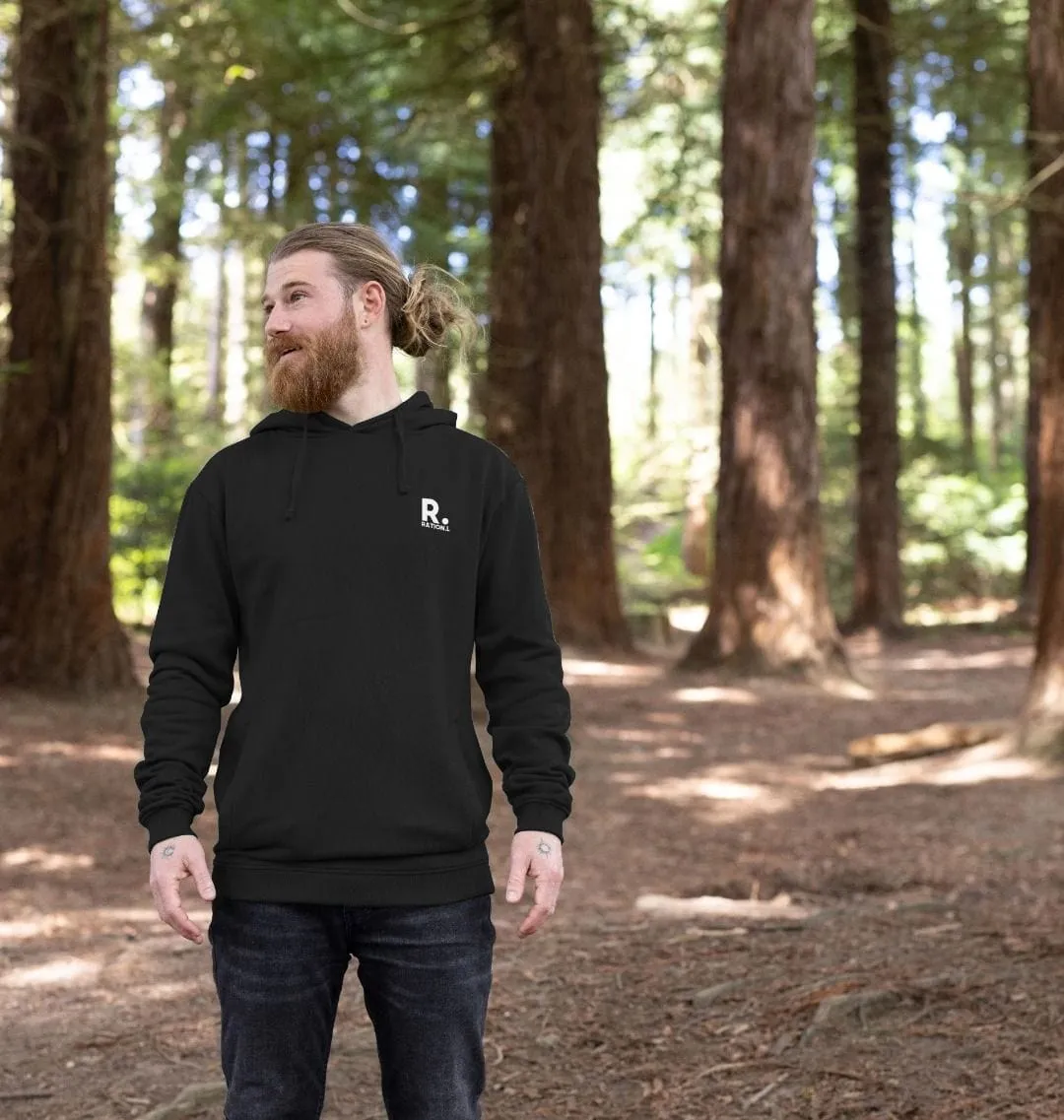 R Kind Men's Organic Cotton Hoodie | Black