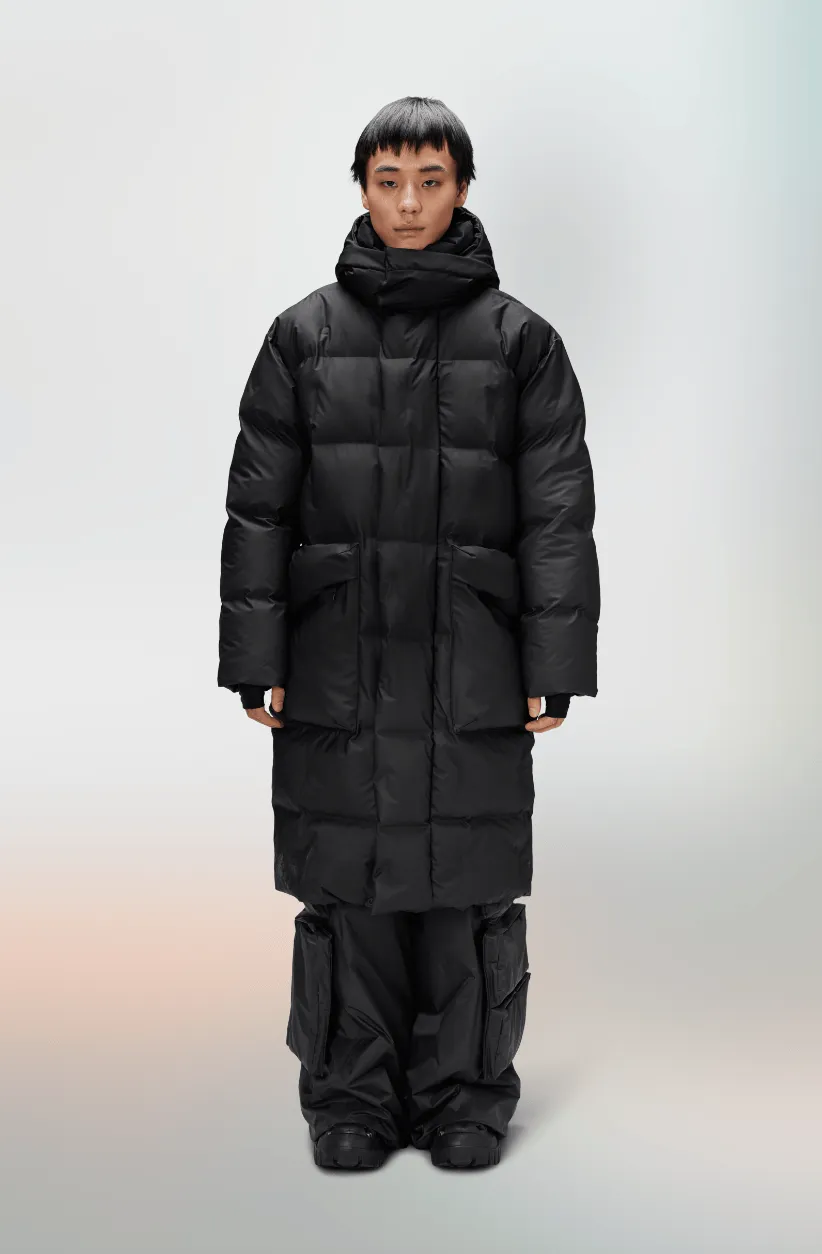 RAINS HARBIN Long Puffer Jacket W3T4