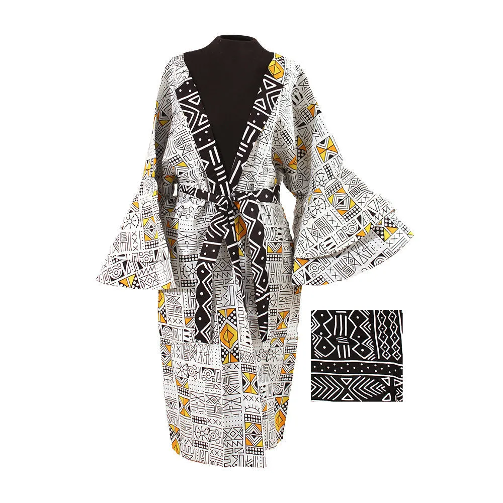 Reversible African Print Kimono Jacket