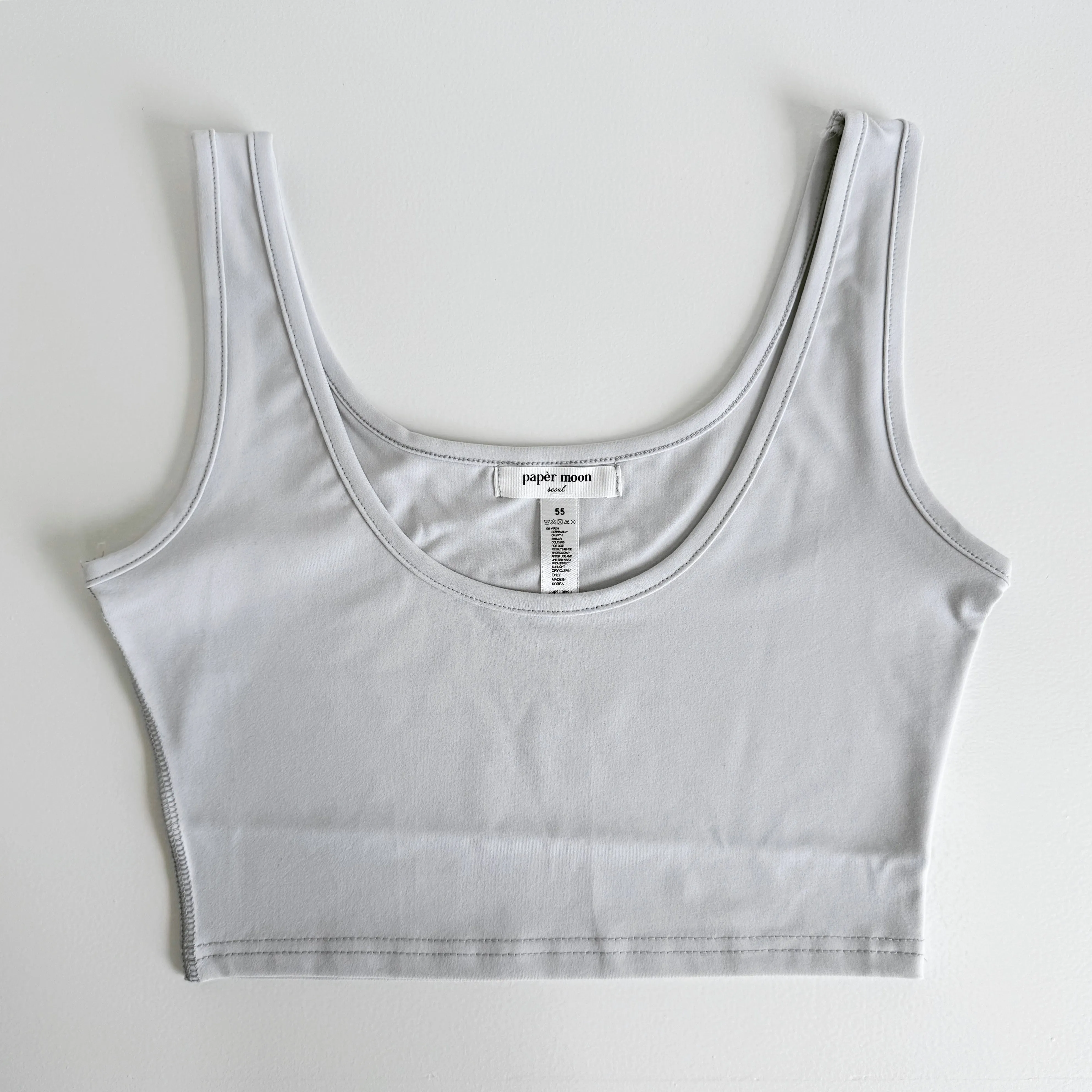 Riley Cropped Tank, Cloud