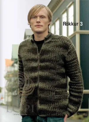 Rökkur (Dusk) Mens Wool Cardigan