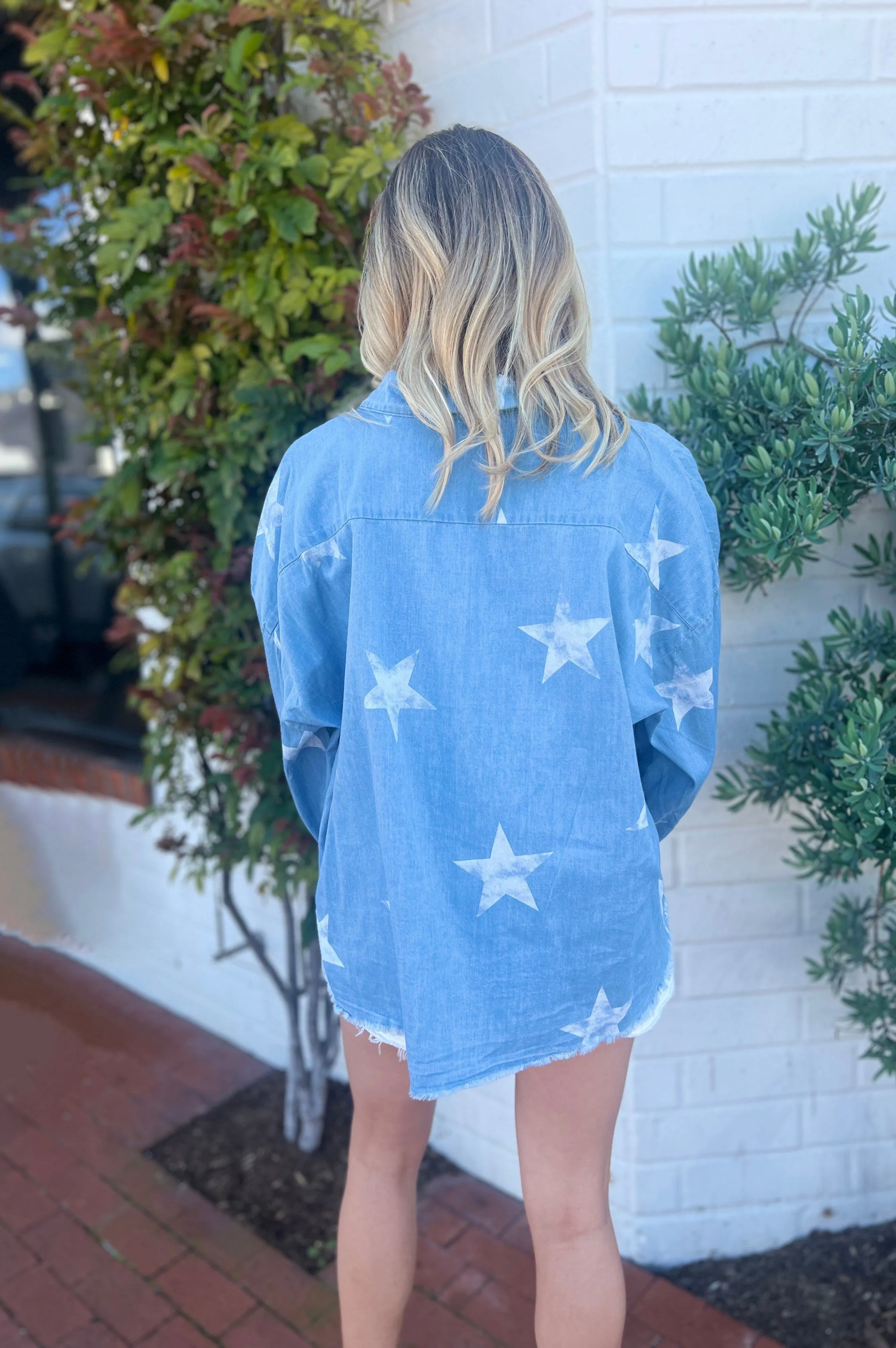 Rodeo Girl Chambray Star Shirt