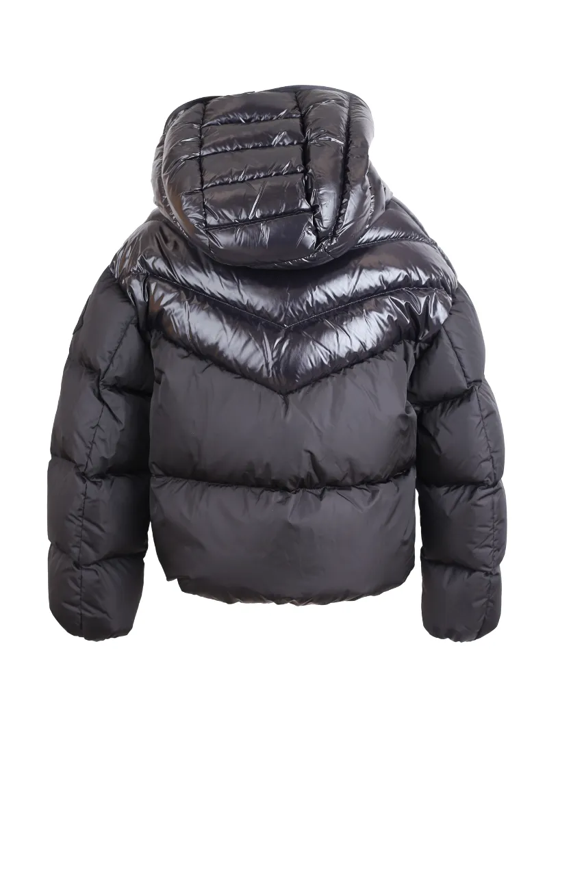 Short Down Puffer Jacket w/ Hood