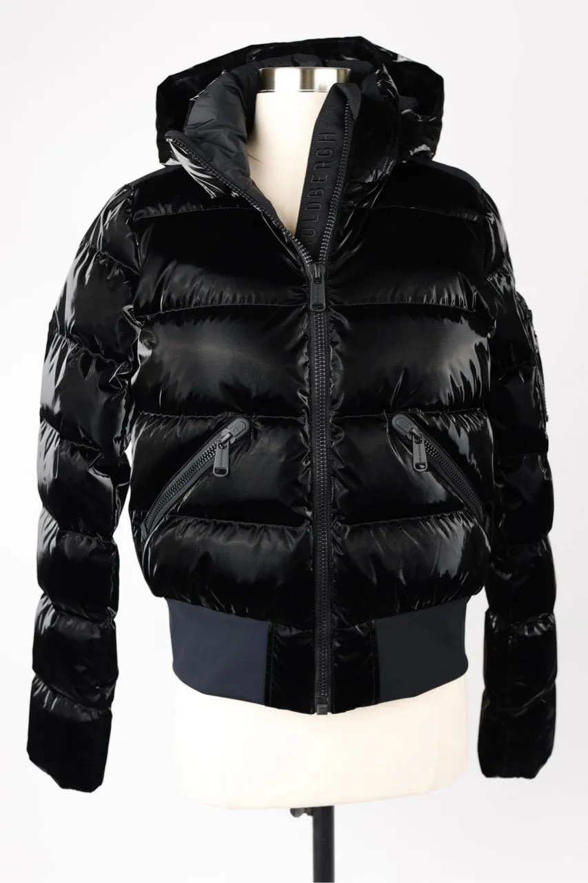 Short Glossy Puffer Jacket