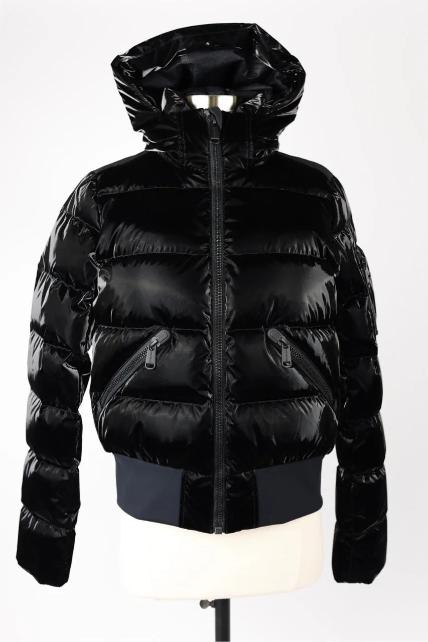 Short Glossy Puffer Jacket