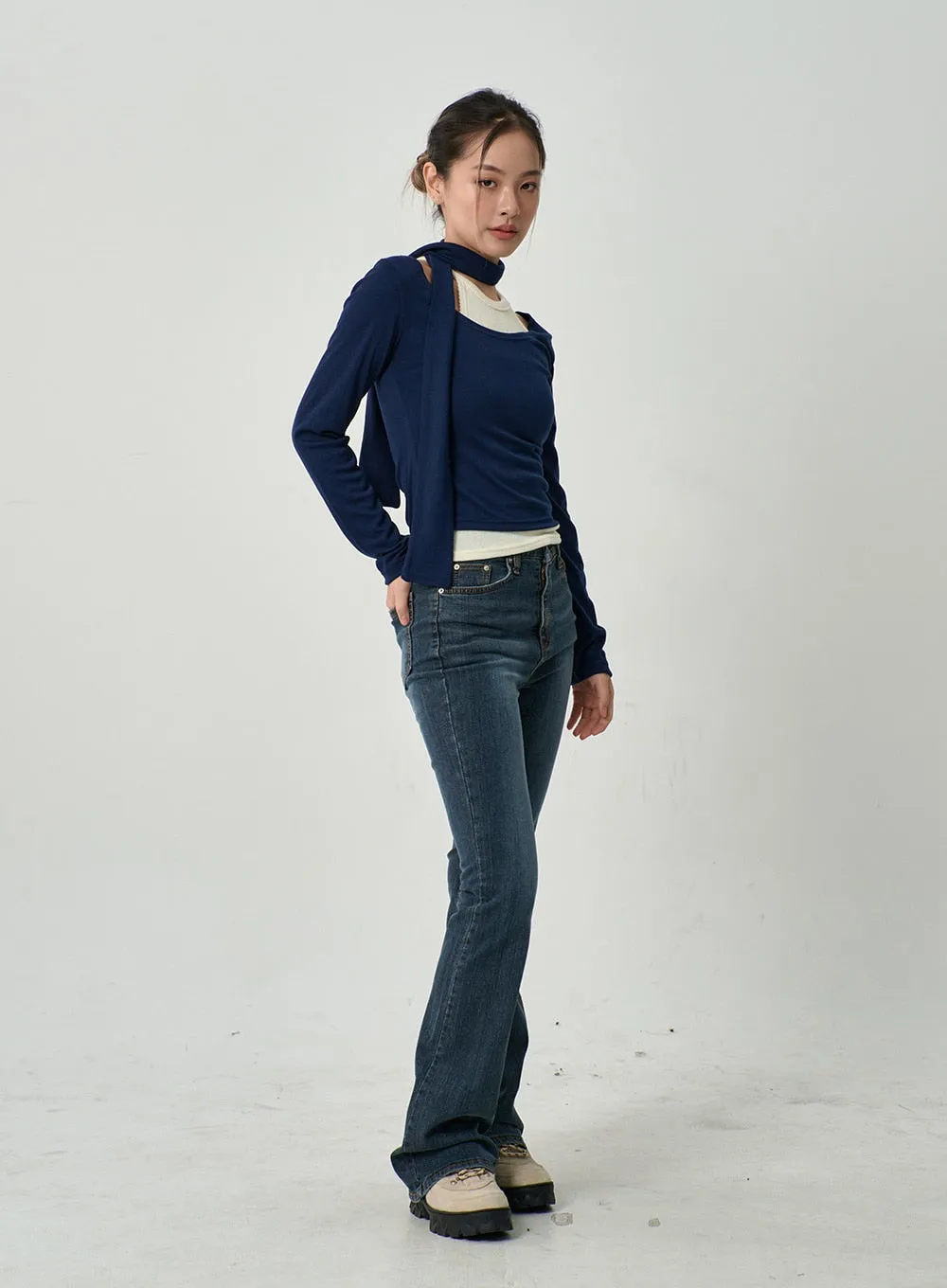 Slim Fit Bootcut Jeans CD19