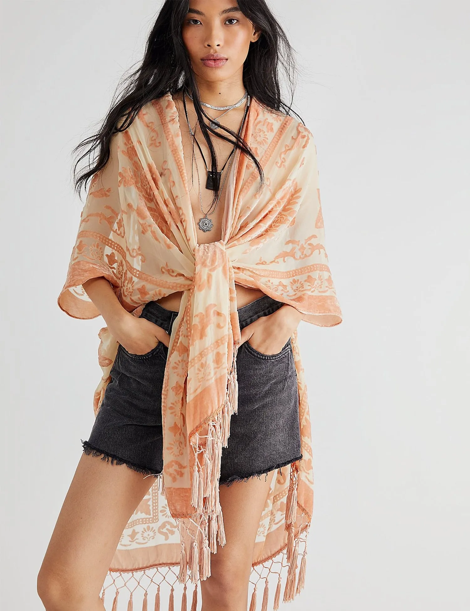 Stevie's Velvet Boho Tassel Kimonos