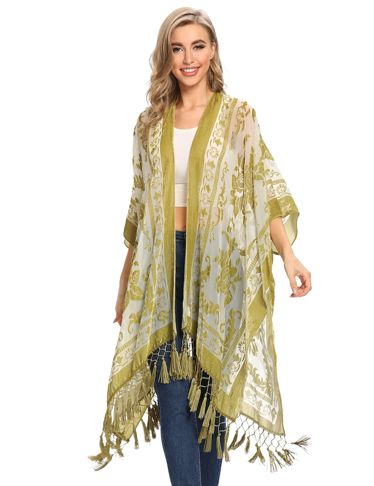 Stevie's Velvet Boho Tassel Kimonos