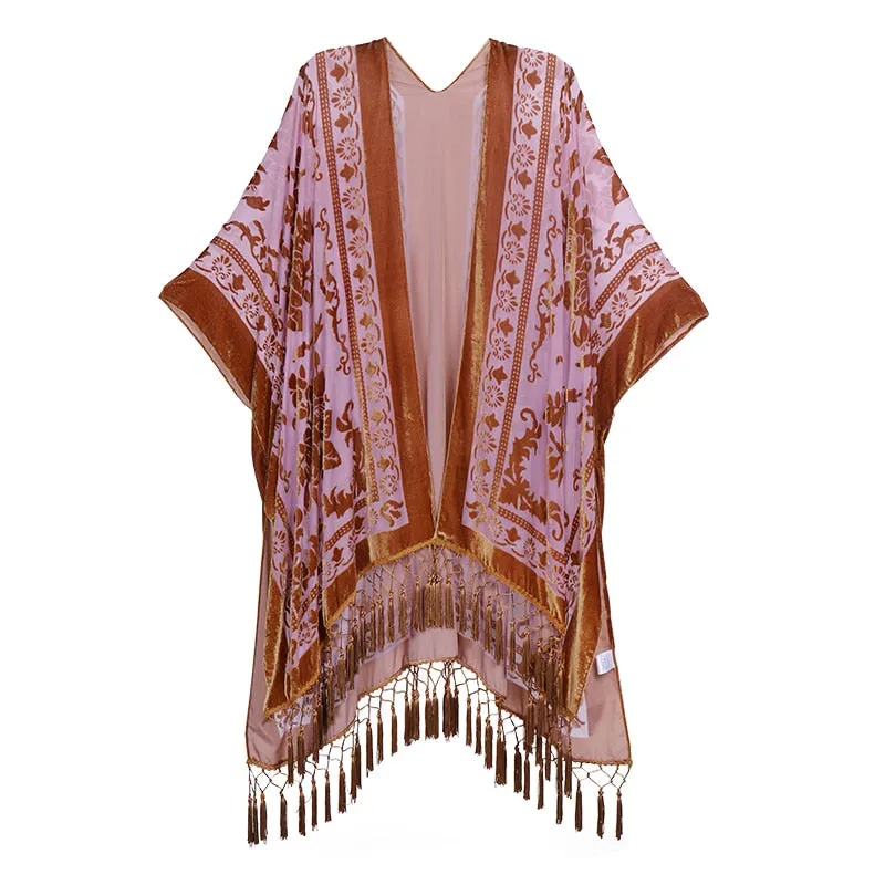 Stevie's Velvet Boho Tassel Kimonos