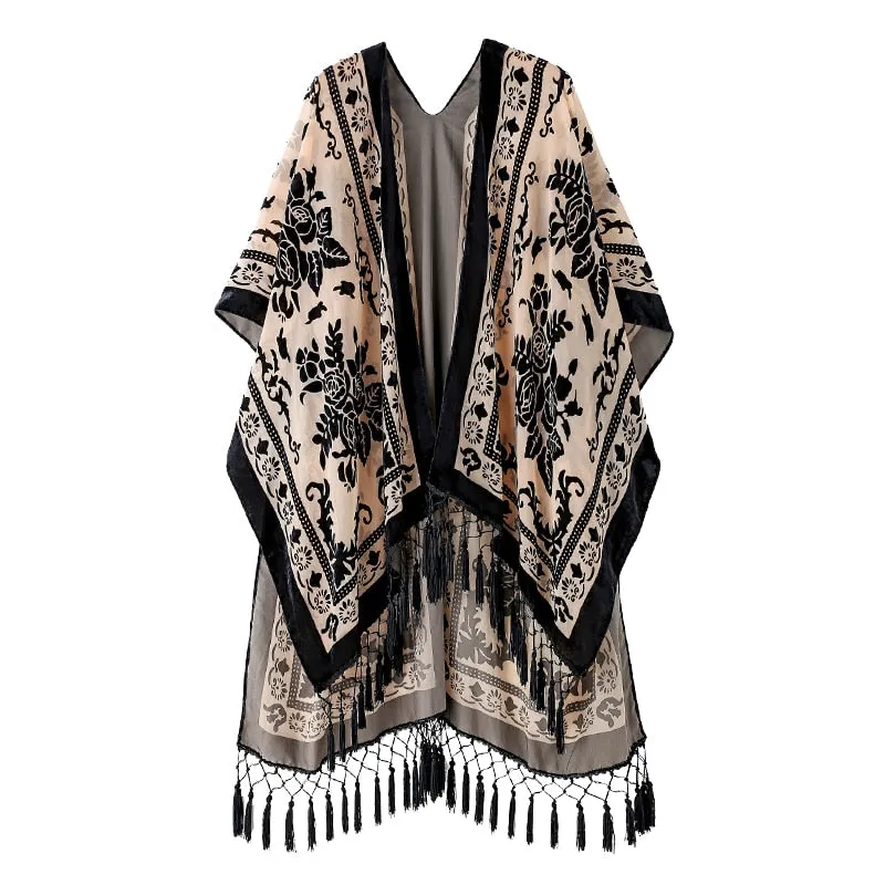 Stevie's Velvet Boho Tassel Kimonos