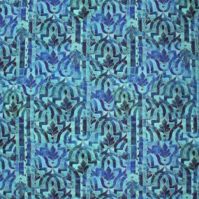 'stonework' drapey viscose blend doubleknit, Oeko-Tex cert.- teal