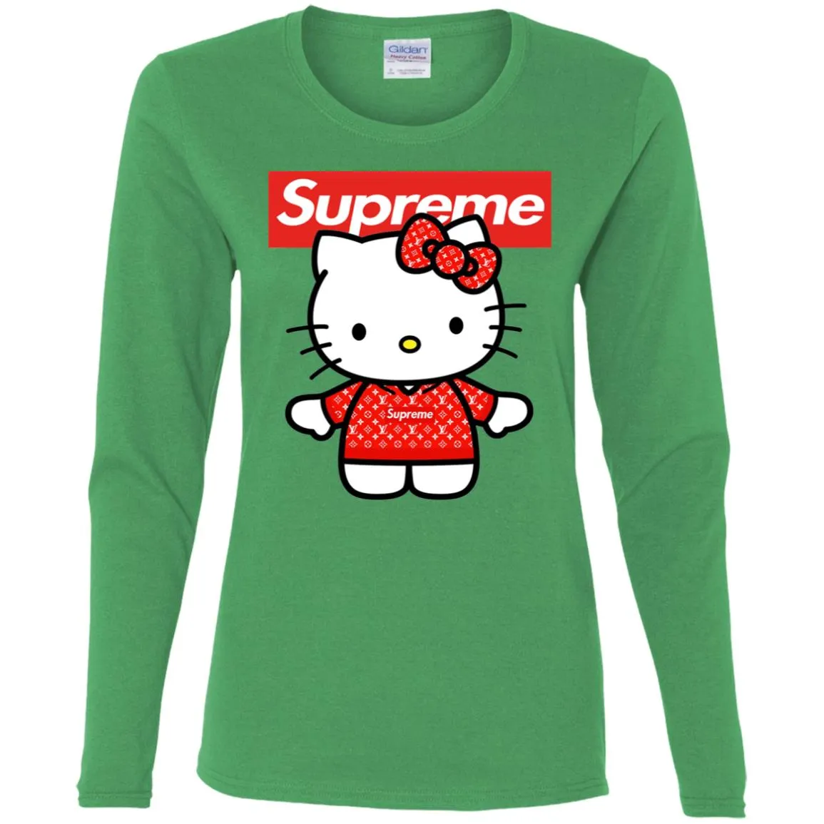 Supreme Hello Kitty Loves T-shirt Women Long Sleeve Shirt