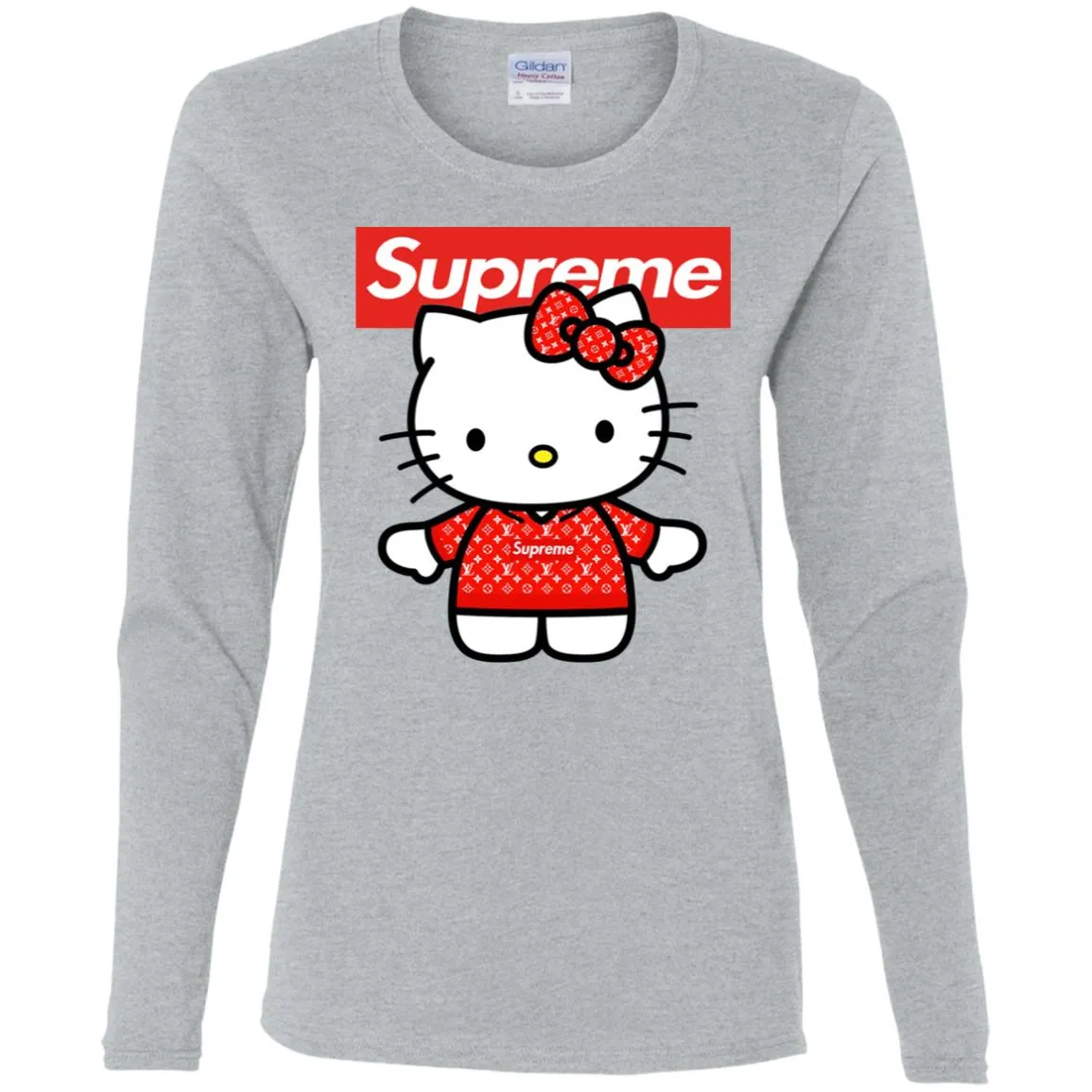 Supreme Hello Kitty Loves T-shirt Women Long Sleeve Shirt